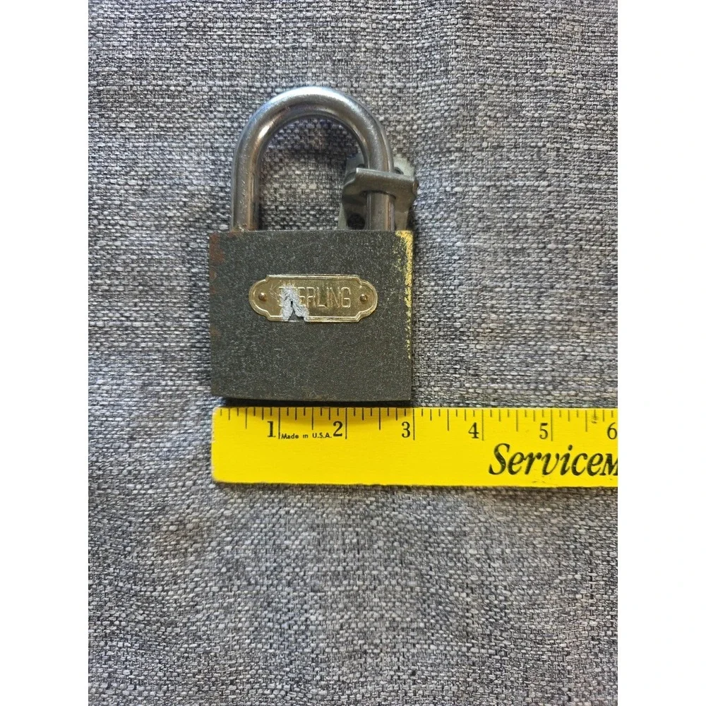 Vintage Brass Locks No Keys 3 Locks Retaining Chain Super Pin Tumbler
